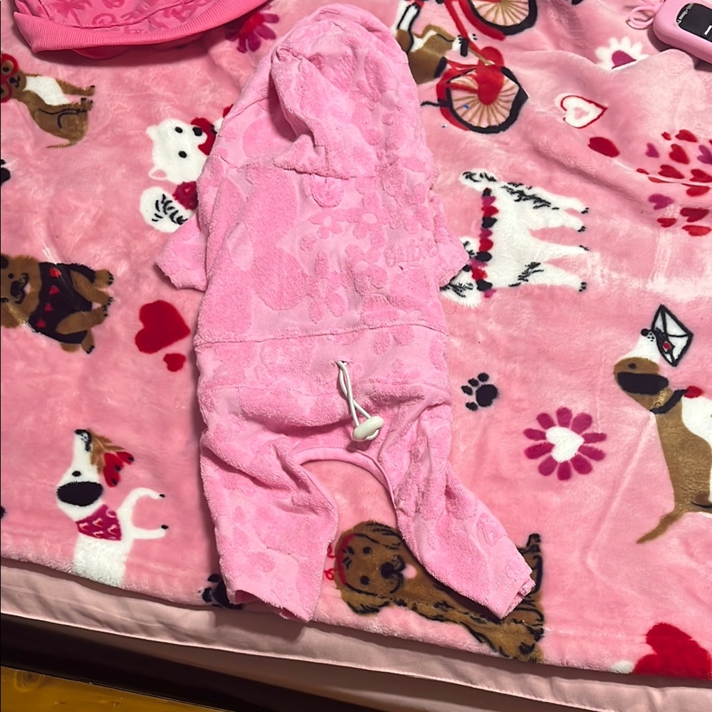Pink Dog Barbie Onesie